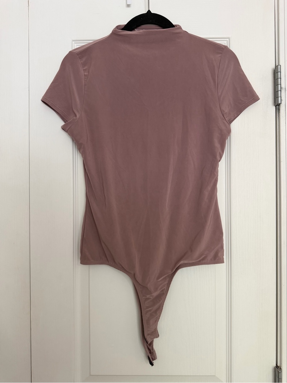 Mikey and Joey Mauve Short Sleeve Bodysuit - Women's Top (Size L)